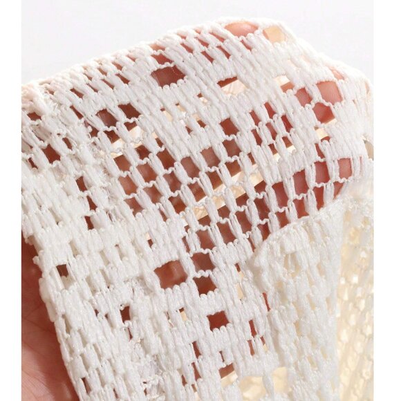 New to Posh C 🔆| Euro Style Jacquard Hooded Loose Zipper Hollow-Out Sweatshirt - Picture 7 of 8